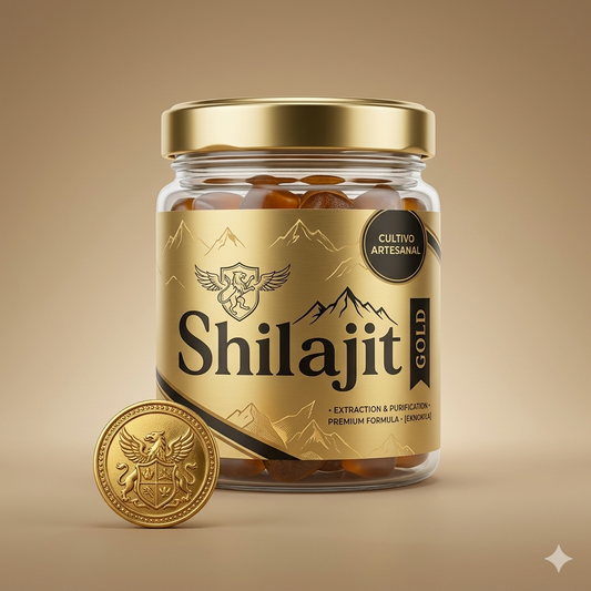 Shilajit Gold Premium en Gomitas | Energía y Vitalidad Natural | 60 Gomitas Masticables
